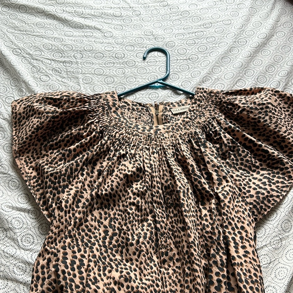 Ulla Johnson cheetah print wide leg jumpsuit ✨❤️🐆